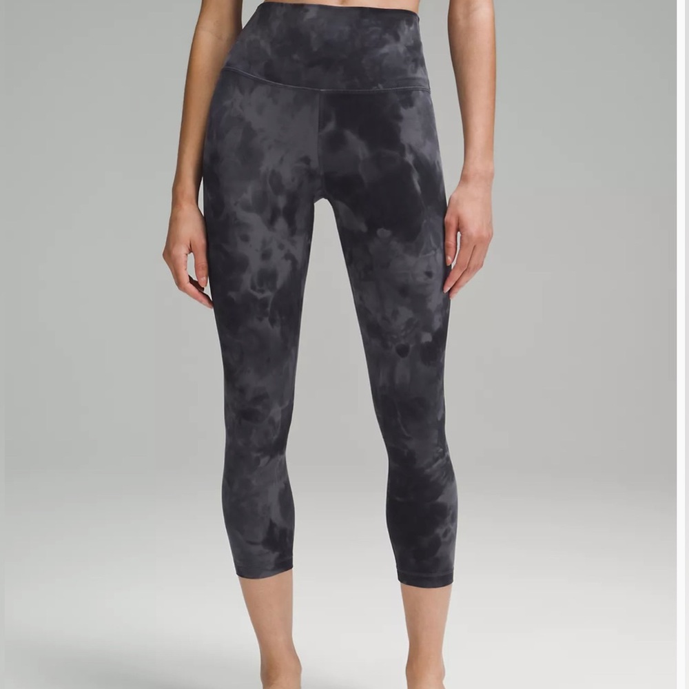 Lulu lemon 🍋 smoky black/gray leggings 25”
